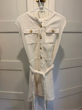 Sabo Skirt Button-Front Tunic dress